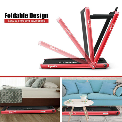 1-12Kph Folding Electric Treadmill with Bluetooth Capability