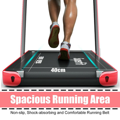 1-12Kph Folding Electric Treadmill with Bluetooth Capability